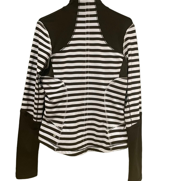 Lululemon Womens Forme Jacket Size 8 Black Lilac Striped Sea Stripe Polar Haze - Picture 3 of 10